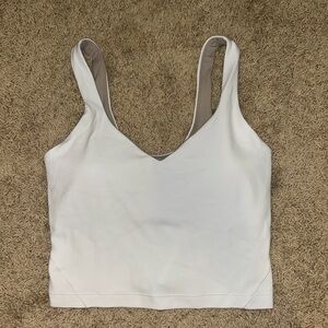 White lululemon align tank size 4